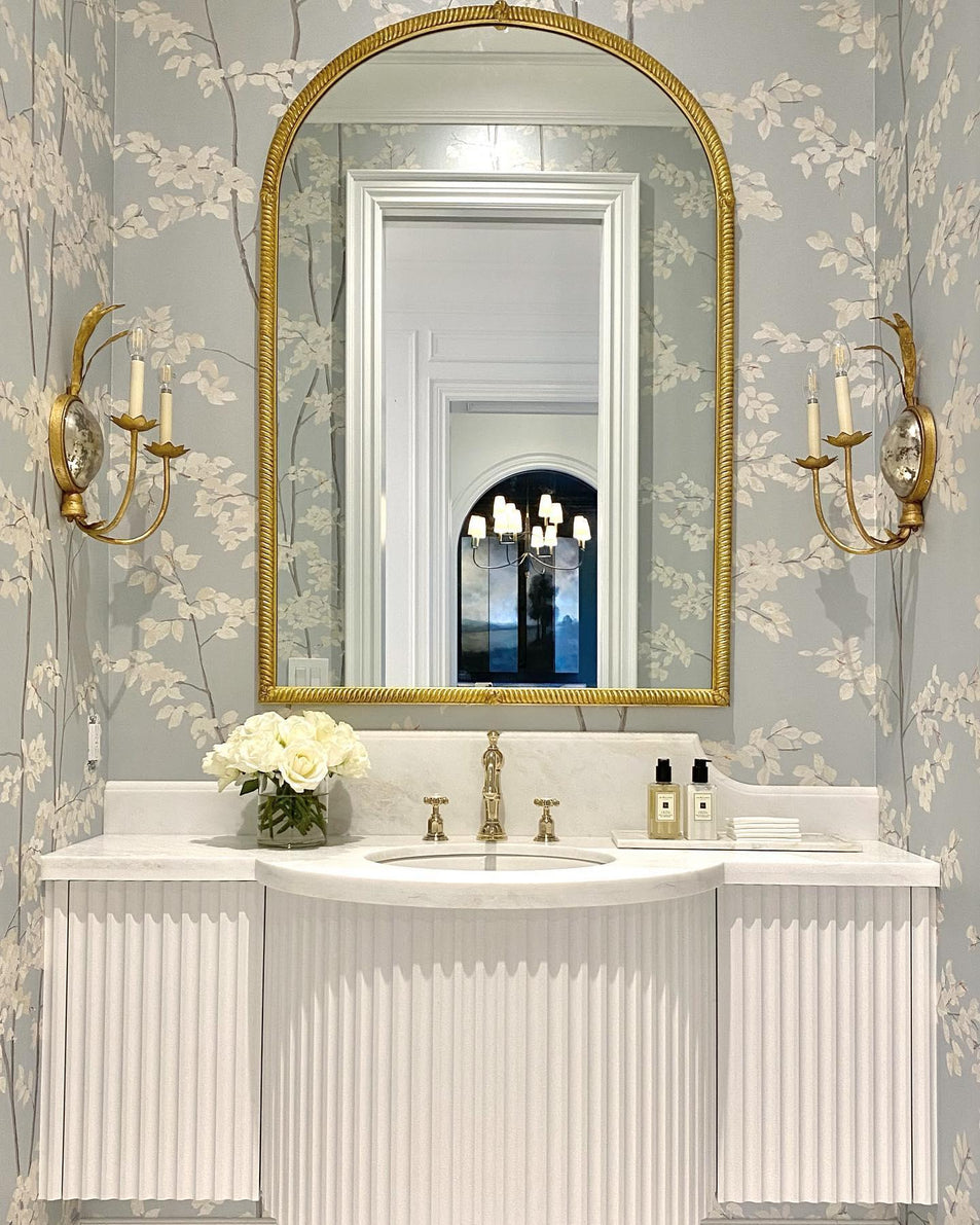 Gramercy Double Sconce, a premium Decorative light by Visual Comfort & Co. Close - up image of its design.