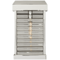 Dunmore Small Curved Glass Louver Sconce, a premium Wall light by Visual Comfort & Co. Close - up image of its design.