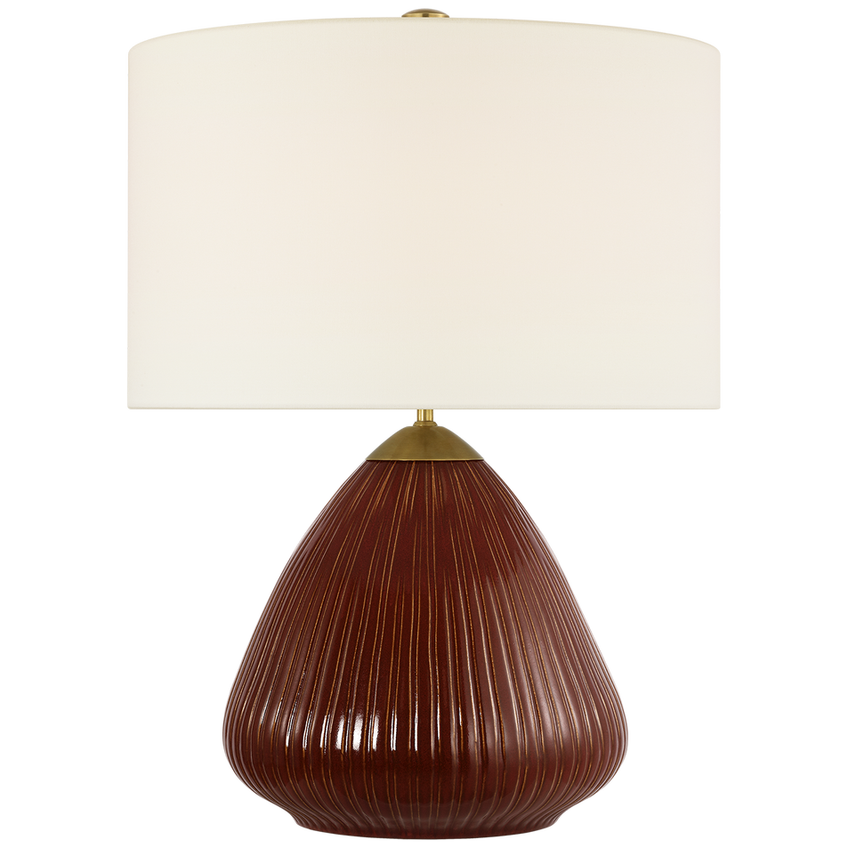 Vesse 28" Table Lamp in Pomegranate with Linen