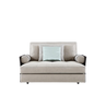 Велике крісло з правим підлокітником, оббивка зі шкіри Coach + подушка-валик