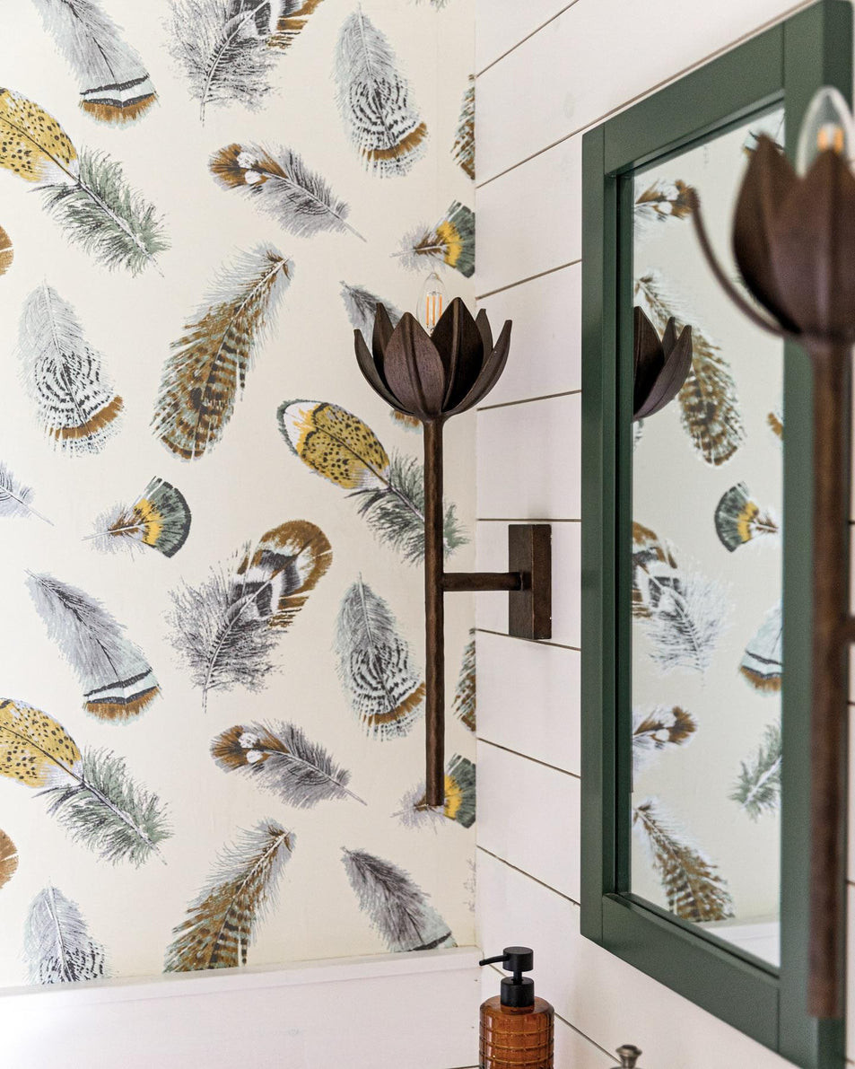 Alberto Medium Sconce, a premium Decorative light by Visual Comfort & Co. Close - up image of its design.
