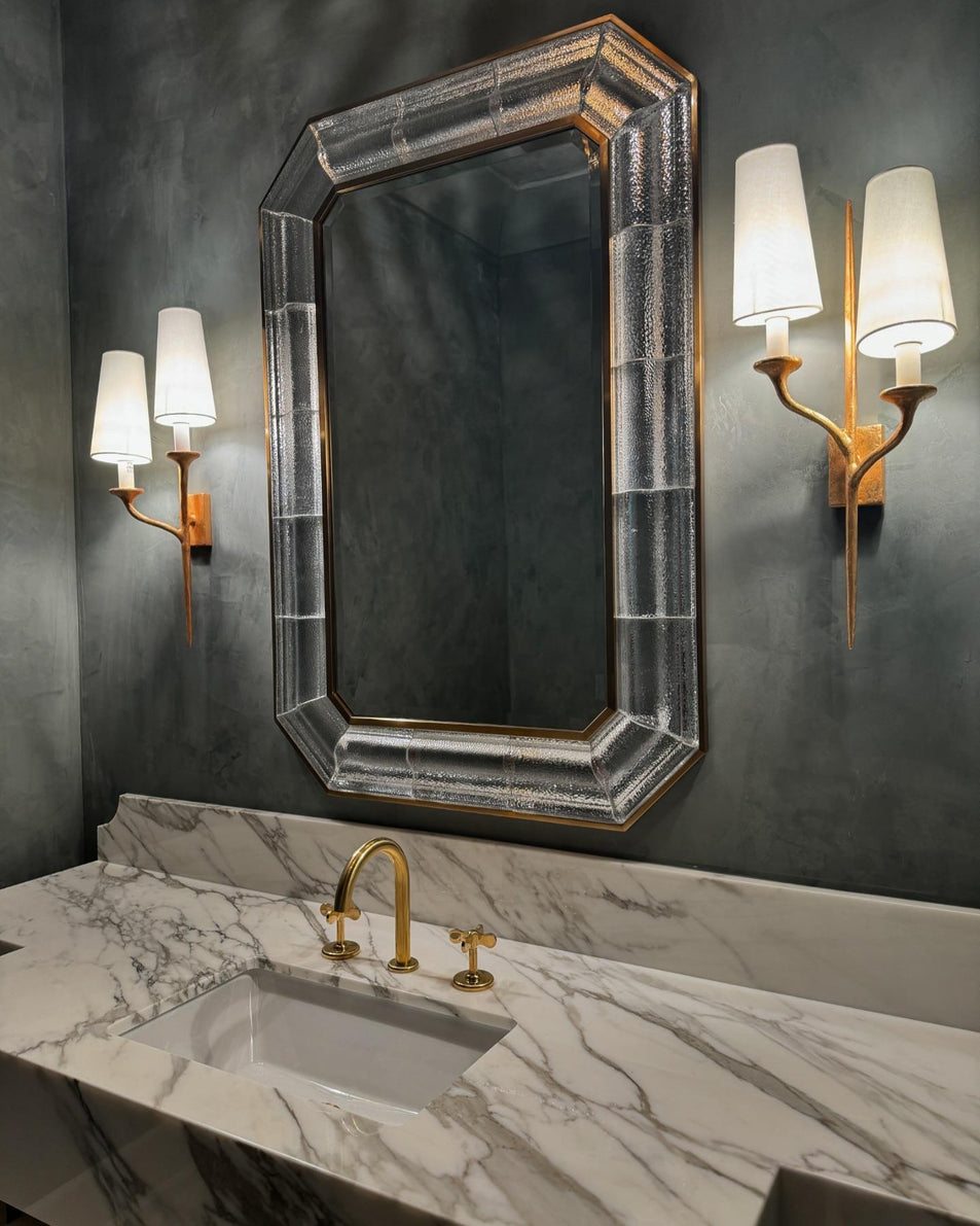 Iberia Double Left Sconce, a premium Decorative light by Visual Comfort & Co. Close - up image of its design.