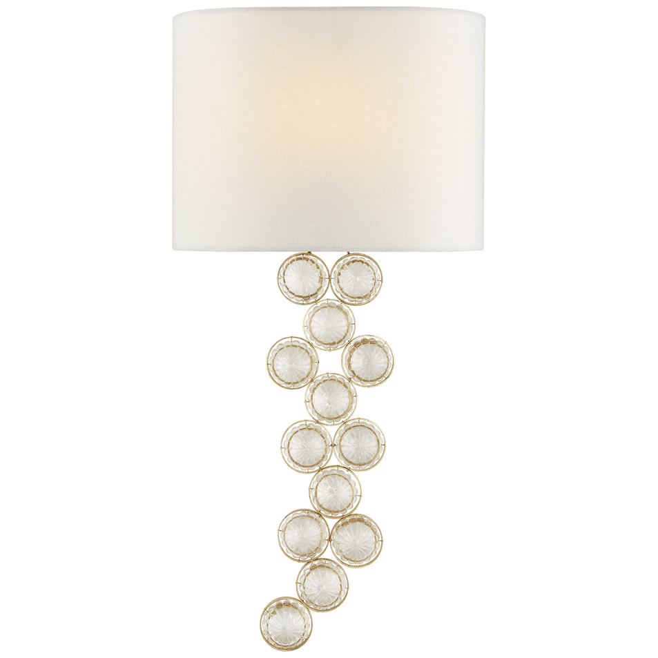 Milazzo Medium Right Sconce, a premium Decorative light by Visual Comfort & Co. Close - up image of its design.