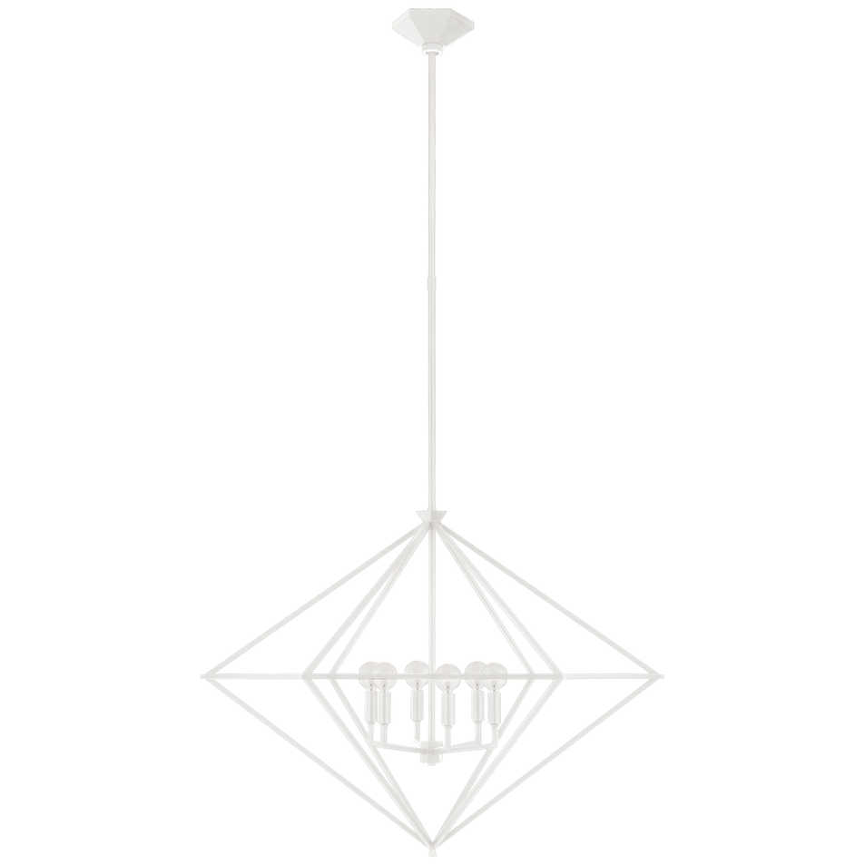 Afton Large Lantern, a premium Lantern light by Visual Comfort & Co. Close - up image of its design.