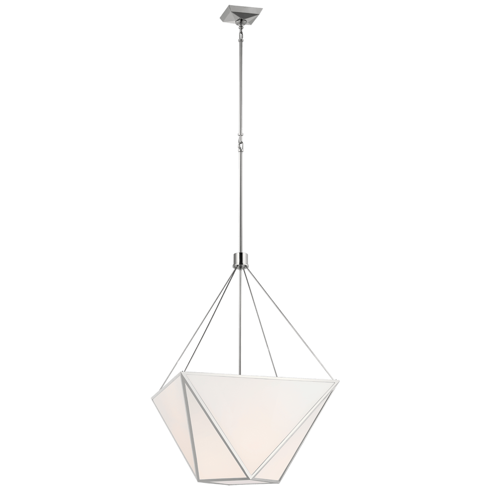 Lorino Large Lantern, a premium Lantern light by Visual Comfort & Co. Close - up image of its design.
