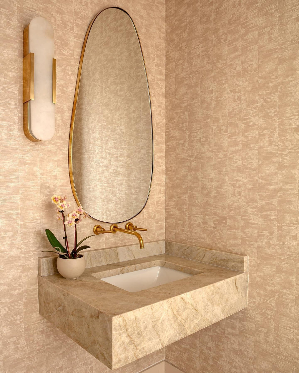 Melange Elongated Sconce, a premium Decorative light by Visual Comfort & Co. Close - up image of its design.