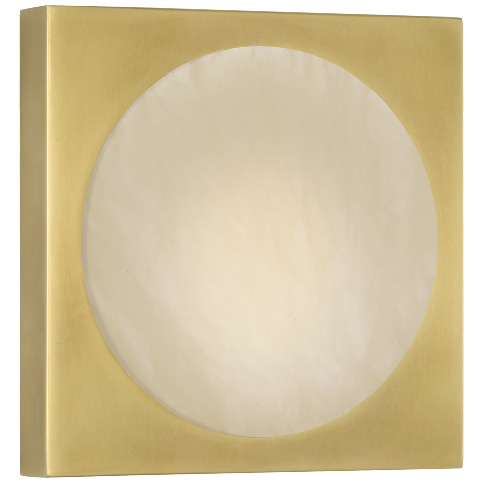 Dichotomy 5" Sconce in Antique-Burnished Brass with Alabaster