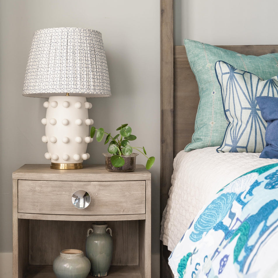 Linden Medium Lamp, a premium Decorative light by Visual Comfort & Co. Close - up image of its design.