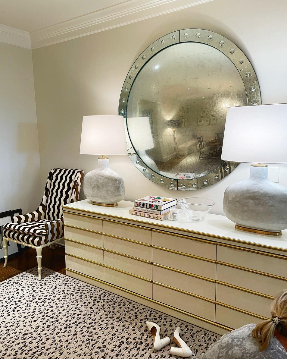 Beton Large Table Lamp, a premium Decorative light by Visual Comfort & Co. Close - up image of its design.