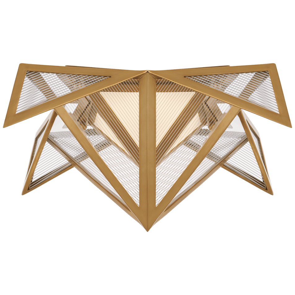 Ori Small Flush, a premium Flush Mount light by Visual Comfort & Co. Close - up image of its design.