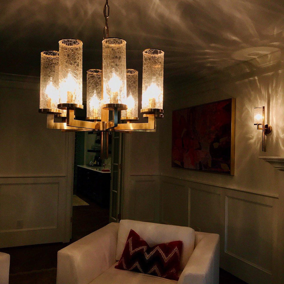 Liaison Single Tier Chandelier, a premium Chandelier light by Visual Comfort & Co. Close - up image of its design.