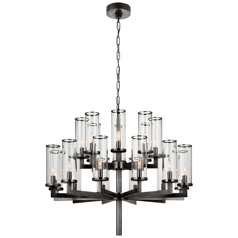 Liaison Double Tier Chandelier, a premium Chandelier light by Visual Comfort & Co. Close - up image of its design.