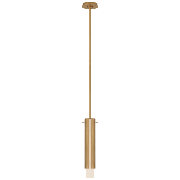 Precision Small Cylinder Pendant, a premium Pendant light by Visual Comfort & Co. Close - up image of its design.