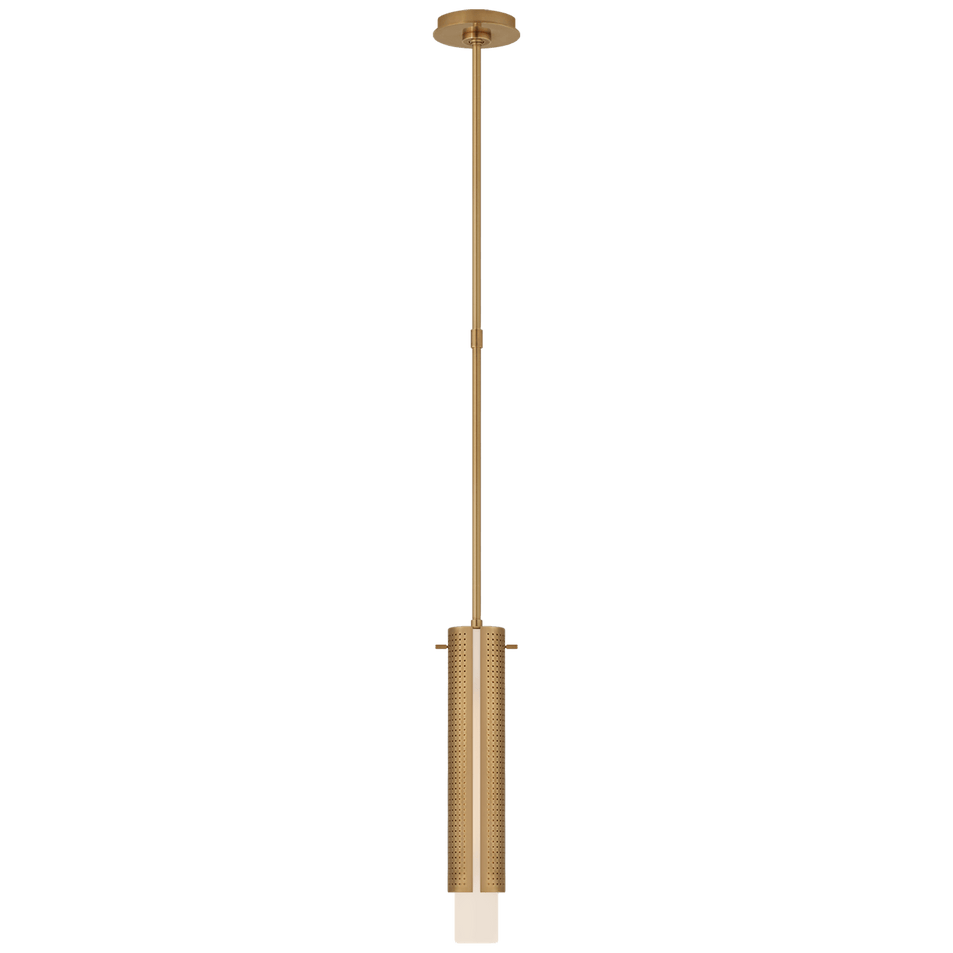 Precision Small Cylinder Pendant, a premium Pendant light by Visual Comfort & Co. Close - up image of its design.