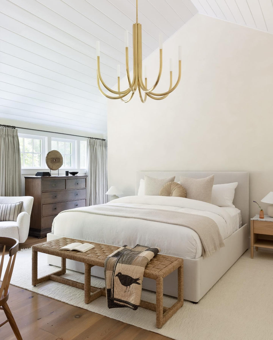 Rousseau Medium Chandelier, a premium Chandelier light by Visual Comfort & Co. Close - up image of its design.