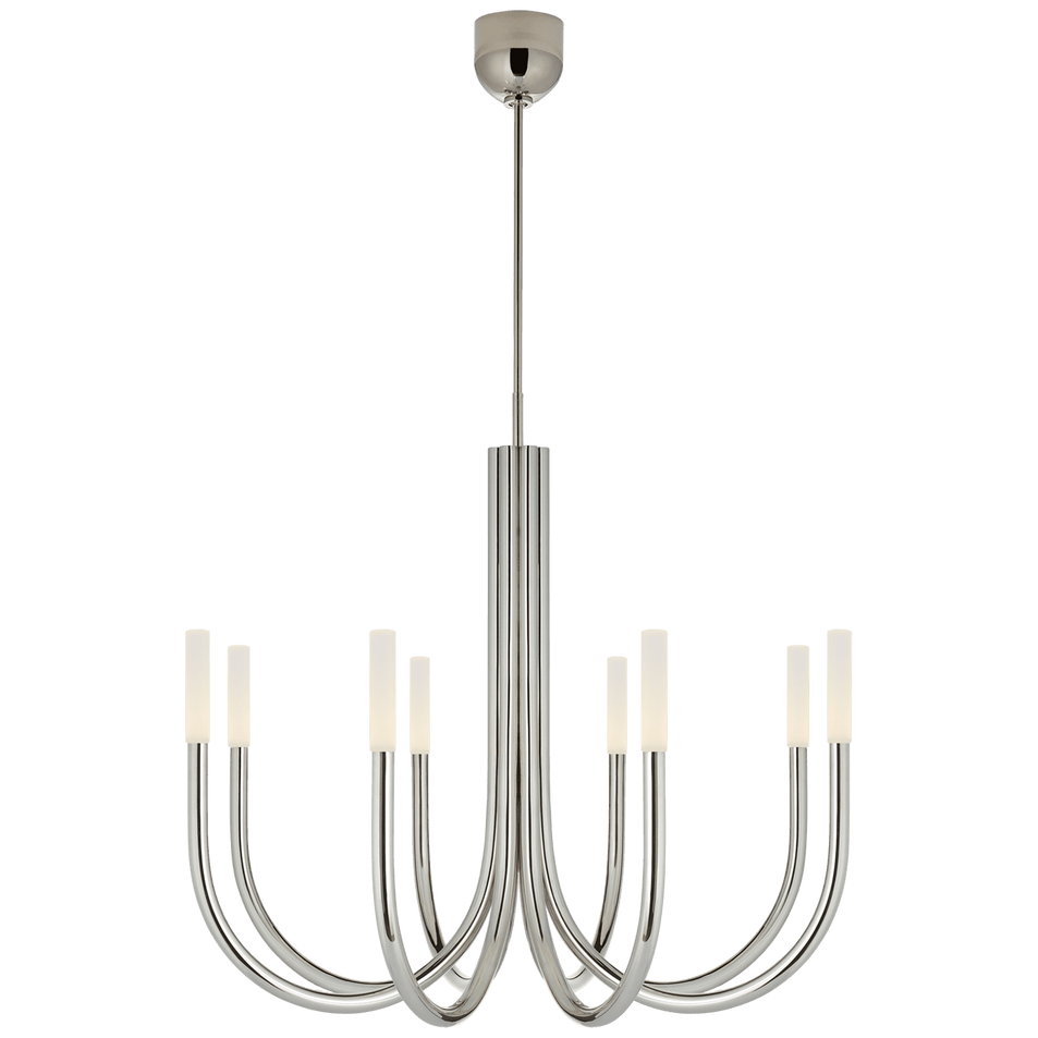 Rousseau Medium Chandelier, a premium Chandelier light by Visual Comfort & Co. Close - up image of its design.