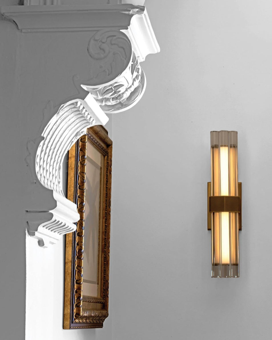 Fascio 18" Sconce, a premium Decorative light by Visual Comfort & Co. Close - up image of its design.