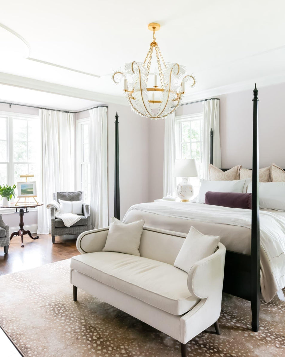 Calais 34" Chandelier, a premium Chandelier light by Visual Comfort & Co. Close - up image of its design.