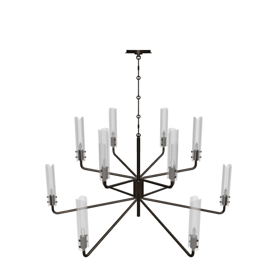 Casoria Large Two-Tier Chandelier 3D Model