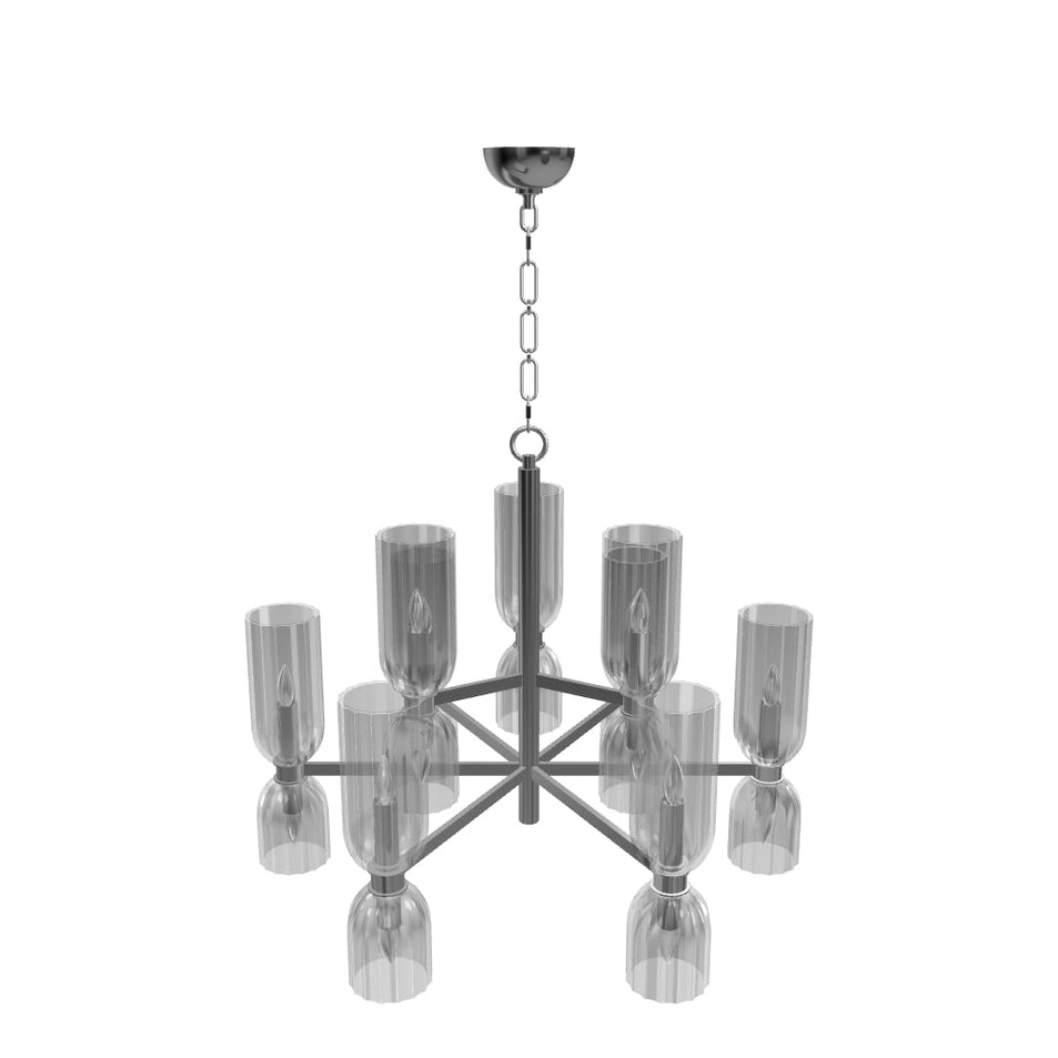 Asalea Medium Two-Tier Chandelier 3D Model