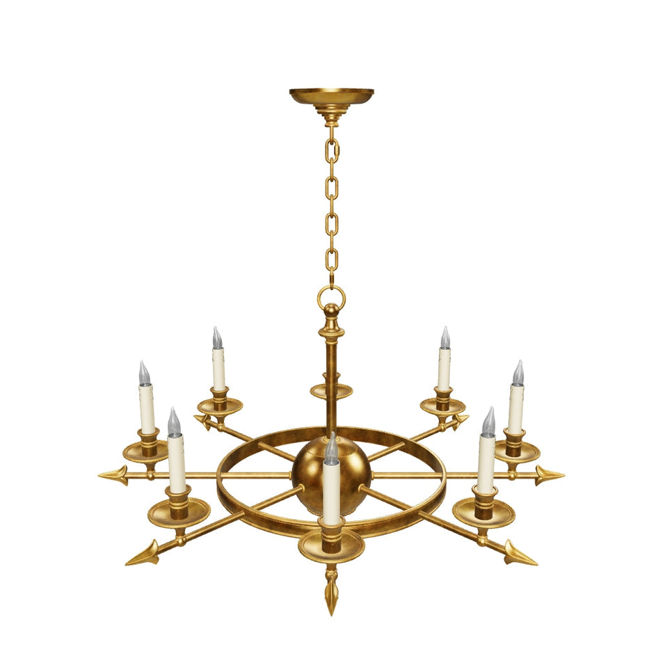 Leaf and Arrow Large Chandelier 3D Model