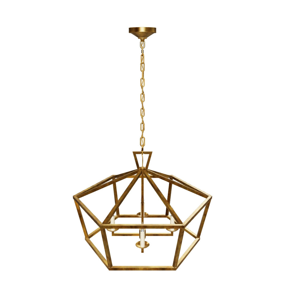 Darlana Wide Hexagonal Lantern 3D Model