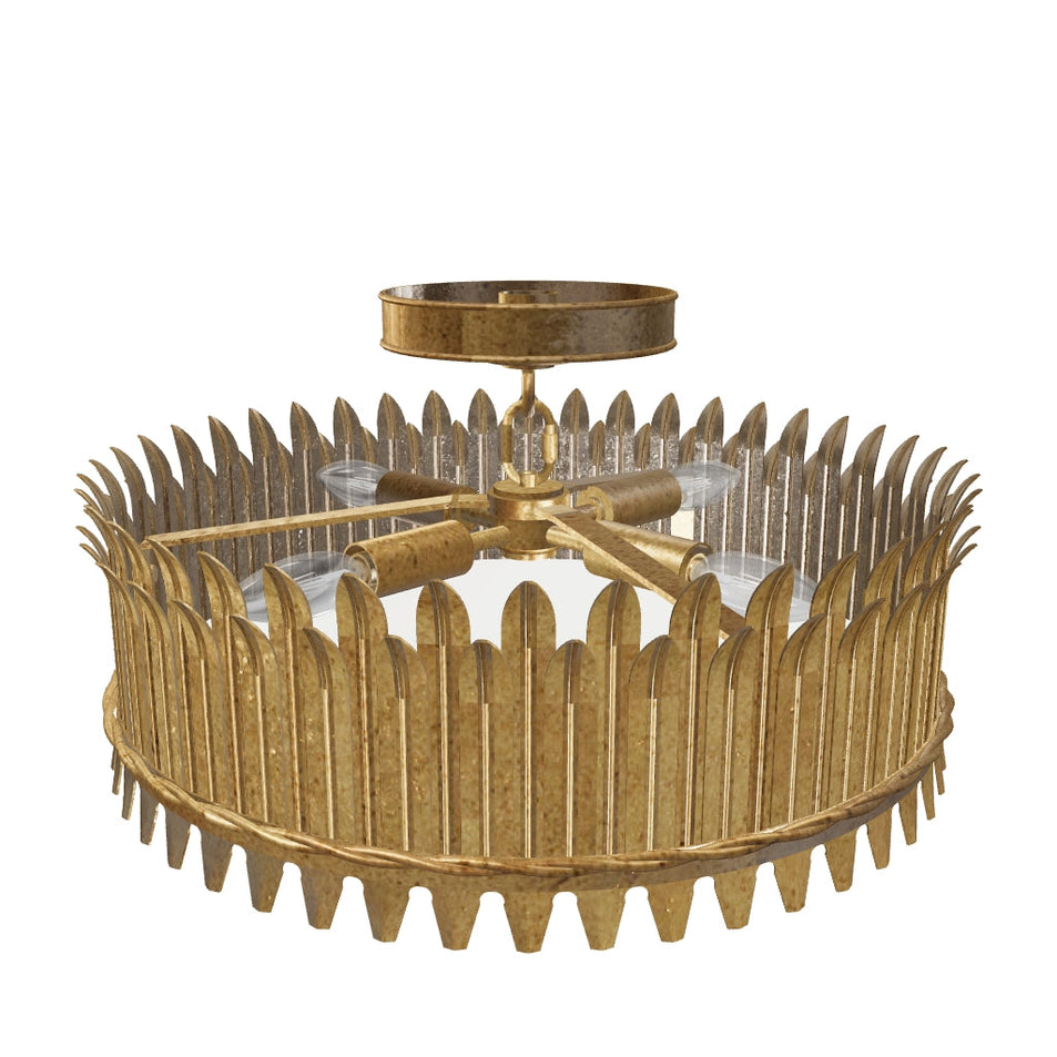 Leslie 16" Semi-Flush 3D Model