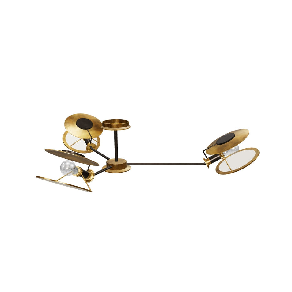 Osiris Large Asymmetric Semi-Flush Mount 3D Model