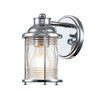 Chrome / Clear Ribbed Glass