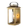 Painted Distressed Brass / Clear Seedy Glass