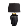 Black and Brass / Faux Silk