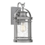 Industrial Aluminium / Clear Seedy Glass