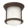 Oil Rubbed Bronze / Opal Etched Glass