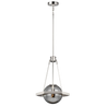 Polished Nickel / Plated Smoke Glass