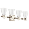 Polished Nickel / Glass