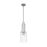 Polished Nickel / Clear Fluted Glass