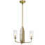 Natural Brass / Glass