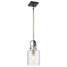 Polished Nickel / Clear Seeded Glass