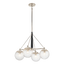 Polished Nickel / Seeded Glass