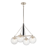 Polished Nickel / Seeded Glass