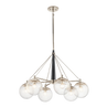 Polished Nickel / Seeded Glass