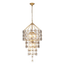 Distressed Gold & Smoked Glass