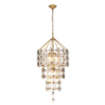 Distressed Gold & Smoked Glass