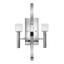 Chrome / White Glass