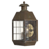 Brass / Clear Seedy Glass