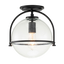 Black / Clear Seedy Glass