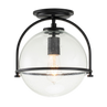 Black / Clear Seedy Glass