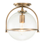 Heritage Brass / Clear Seedy Glass