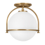 Heritage Brass / Opal Glass