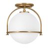 Heritage Brass / Opal Glass
